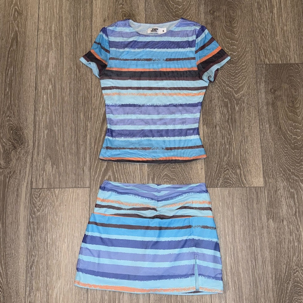 Tiger Mist Skort Striped Set